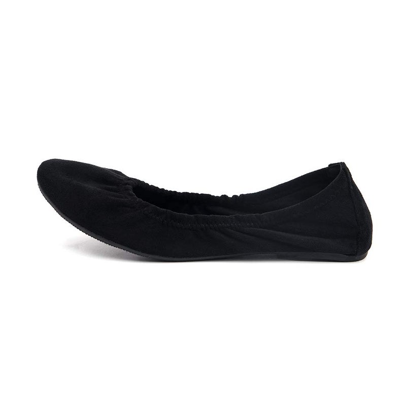 FUNKYMONKEY Women's Ballet Flats Soft Round Toe Comfortable Shoes (7 M US, Black) - Image 3